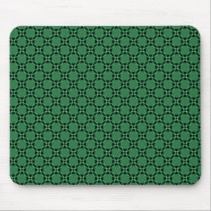 Funky av brant Grönt Circles Mousepad Musmatta