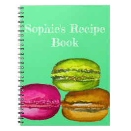 Funky av färglösa makaroner, vattenfärgkonst anteckningsbok