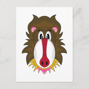 Funky Baboon-vykort Vykort