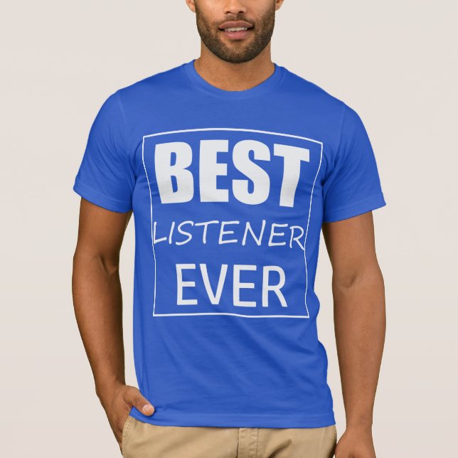 Funky bästa lyssnaren någonsin T-shirt topp (Framsida)