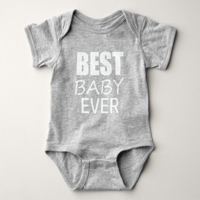 Funky Best Baby Ever Body Top T Shirt (Framsida)