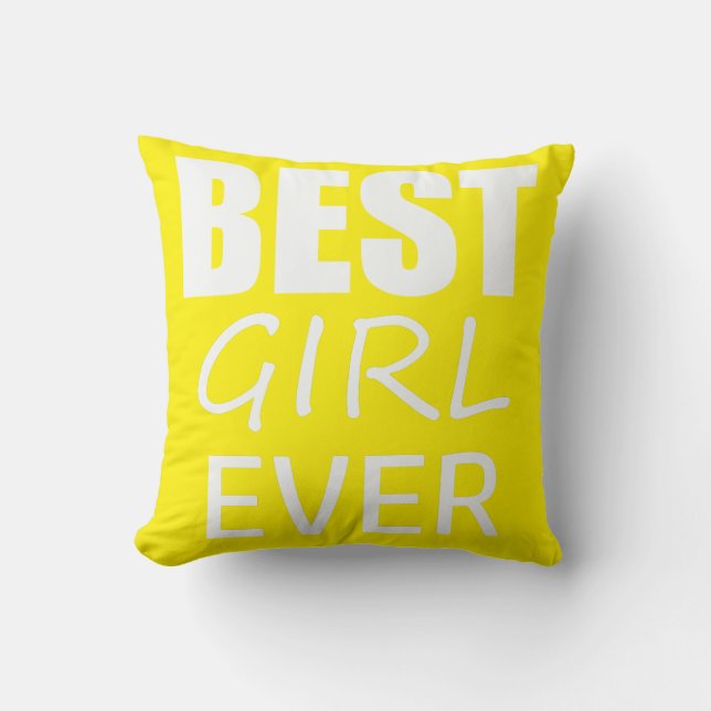 Funky Best Girl nånsin Cushion Dekorativ kudde (Framsida)