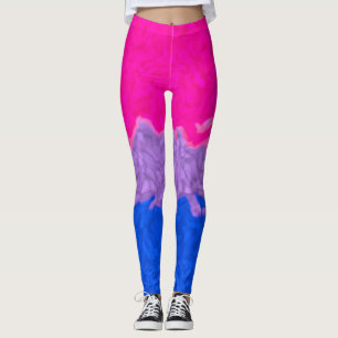 Funky Bi Pride Flagga Leggings