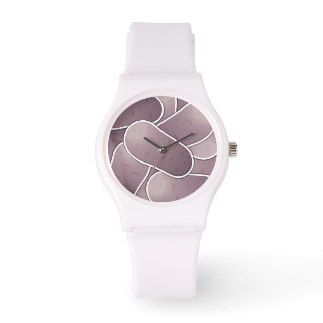 Funky blå potatis armbandsur (Framsida)