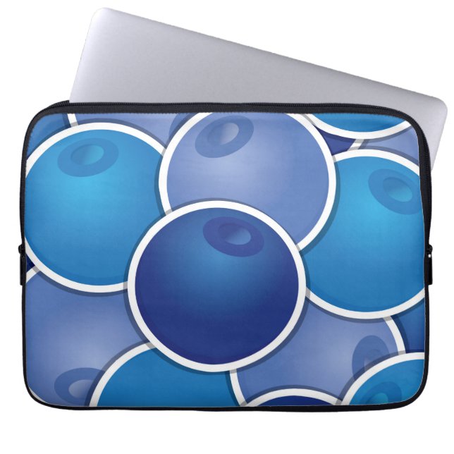 Funky blåbär laptop sleeve (Framsidan)