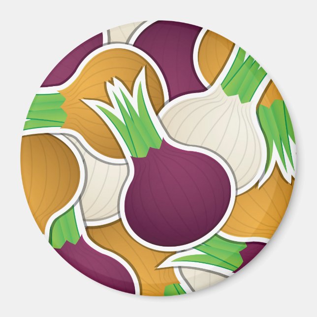 Funky blandade lök magnet (Framsidan)