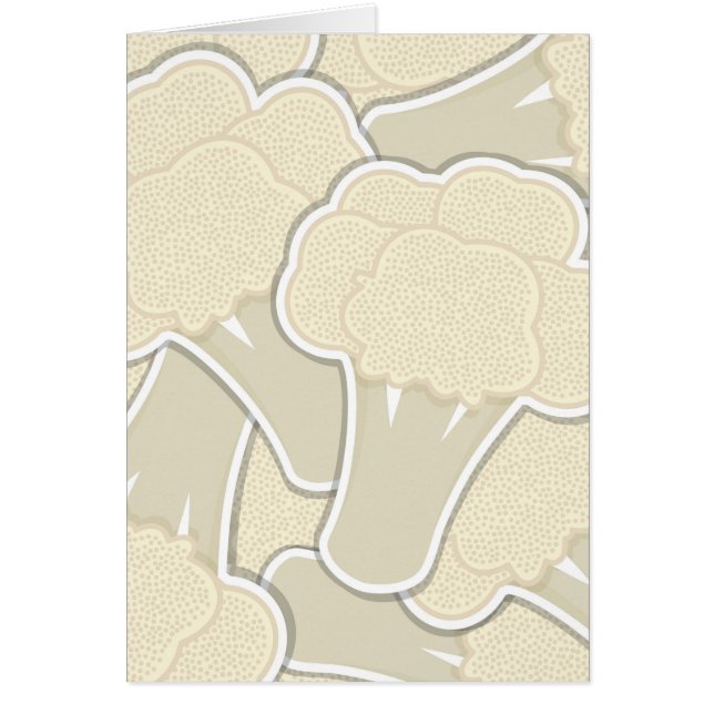 Funky blomkål hälsningskort (Framsidan)