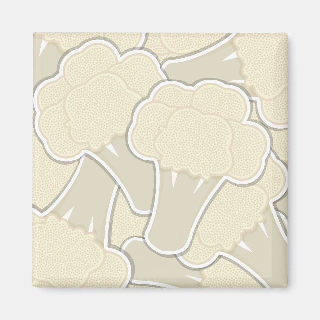 Funky blomkål magnet (Framsidan)