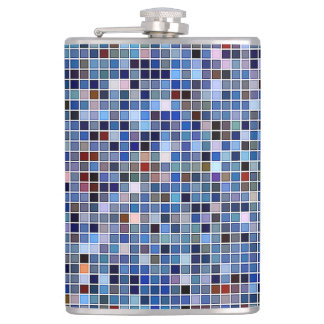 Funky Blue 'Bathroom Tiles' Mönster Fickplunta