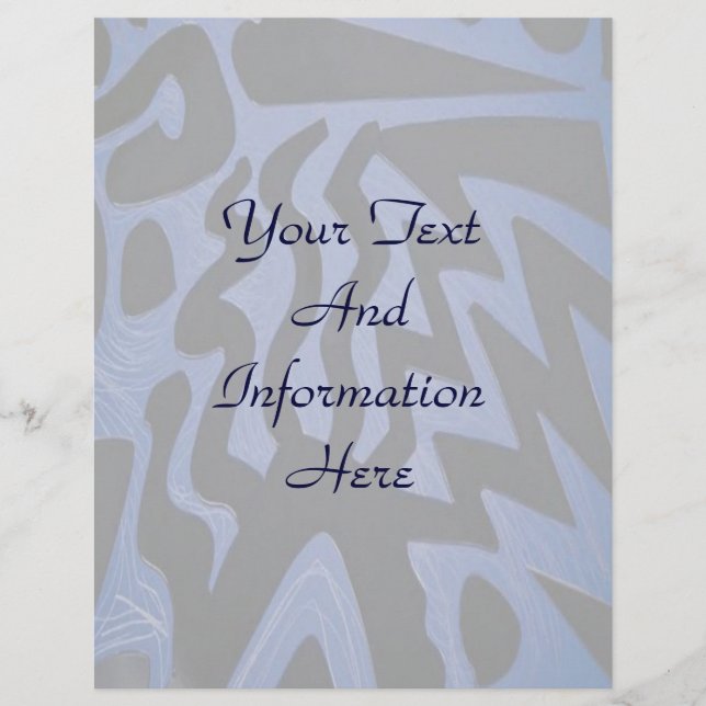 Funky Blue Letterhead (Framsida)