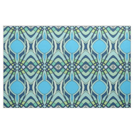 Funky Blue Mönster Tyg