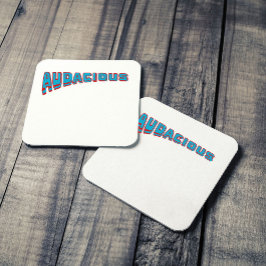 Funky Blue/Red Vocabulary-Audacious Retro Style Underlägg