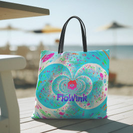 Funky Blue Spiral Tygkasse