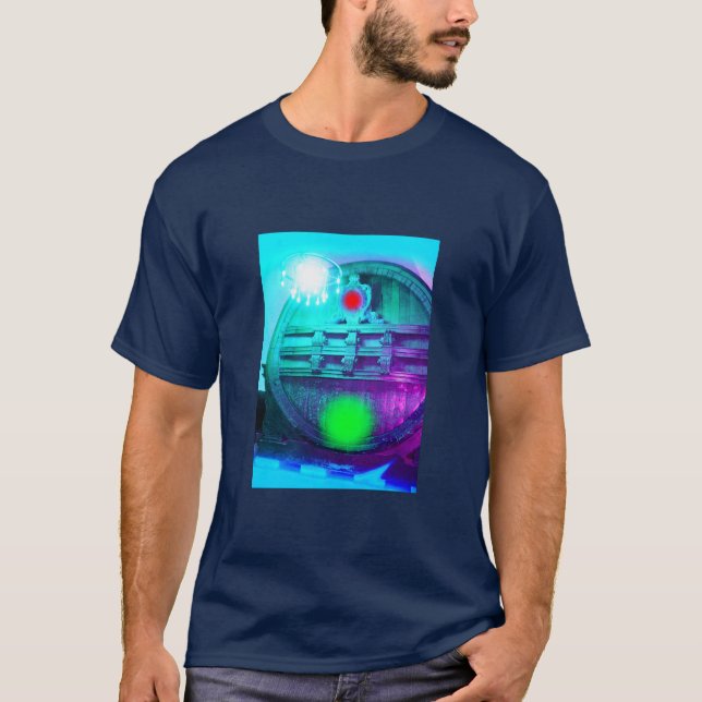 Funky blue vault art mode t shirt (Framsida)
