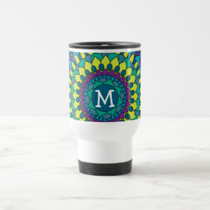 Funky Bohemiska blommor med Monogram Resemugg