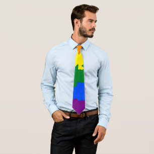Funky Boho Abstrakt Gay Rainbow Mosaic Pride Flagg Slips
