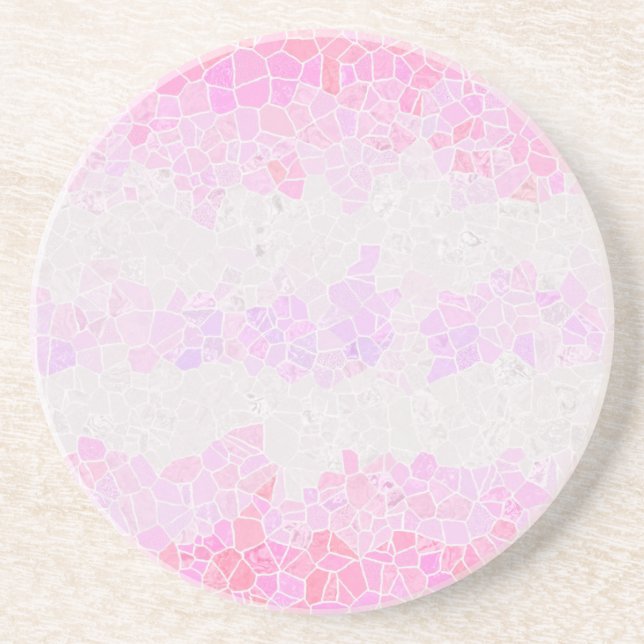 Funky Boho Abstrakt Mosaic Pomosexuell Pride Flagg Underlägg (Framsidan)