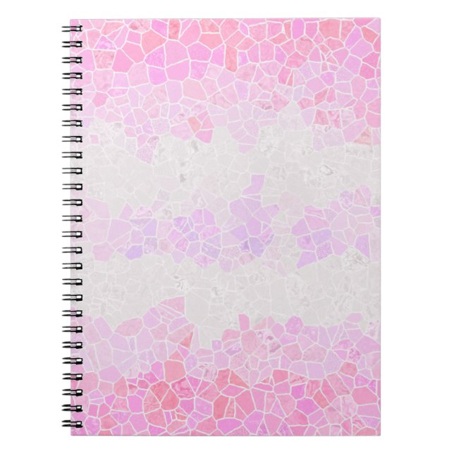 Funky Boho Abstrakt Mosaik Pomosexuell Pride Flagg Anteckningsbok (Framsidan)