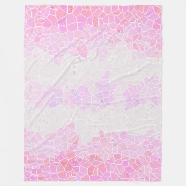 Funky Boho Abstrakt Mosaik Pomosexuell Pride Flagg Fleecefilt (Framsidan)