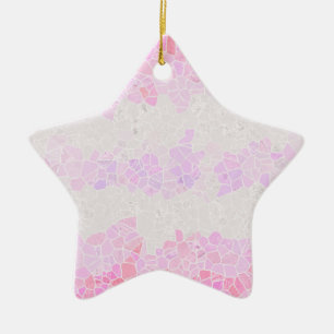Funky Boho Abstrakt Mosaik Pomosexuell Pride Flagg Julgransprydnad Keramik