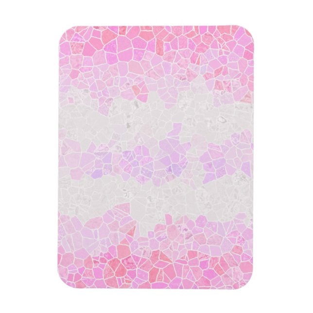 Funky Boho Abstrakt Mosaik Pomosexuell Pride Flagg Magnet (Vertikal)