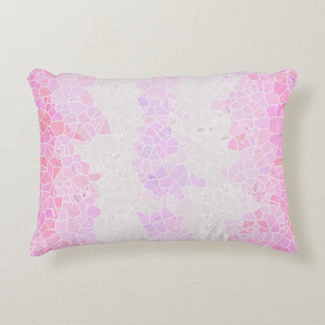 Funky Boho Abstrakt Mosaik Pomosexuell Pride Flagg Prydnadskudde (Framsidan)