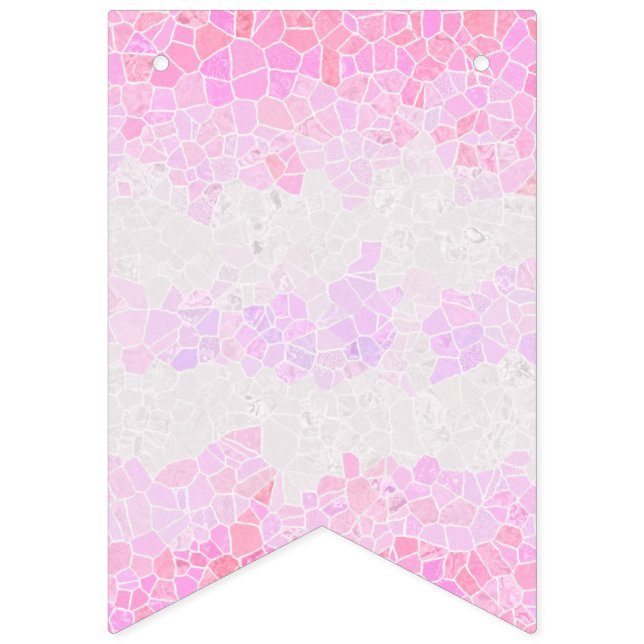 Funky Boho Abstrakt Mosaik Pomosexuell Pride Flagg Vimplar (Första flaggan)