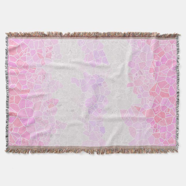 Funky Boho Abstrakt Mosaik Pomosexuell Prideflagga Filt (Framsidan)