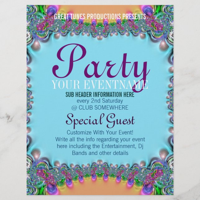 Funky Boho Circus-Roligt Redo av  Made Flyers (Framsidan)