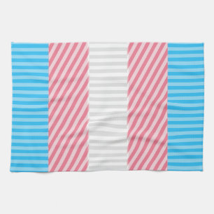 Funky Boho Rand Abstrakt Transgender Pride Flagga Kökshandduk