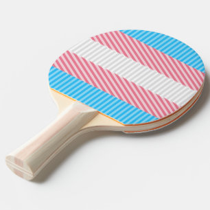 Funky Boho Rand Abstrakt Transgender Pride Flagga Pingisracket