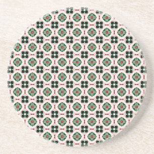 Funky Boho Retro Söt Abstrakt Julmönster Underlägg