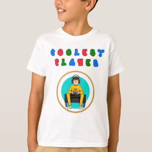 Funky bokstäver som bildar orden Coolest Player T Shirt