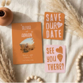 Funky Bold Font Inbjudningar