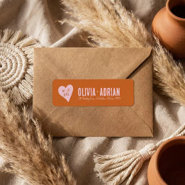 Funky Bold Font Returadress Etikett