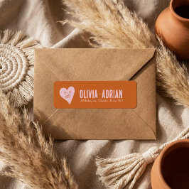 Funky Bold Font Returadress Etikett