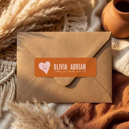 Funky Bold Font Returadress Etikett