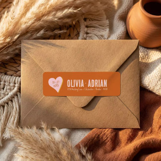 Funky Bold Font Returadress Etikett