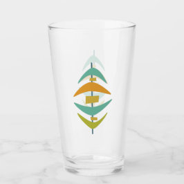 Funky Boomerang Mid Century Modern Glaskopp