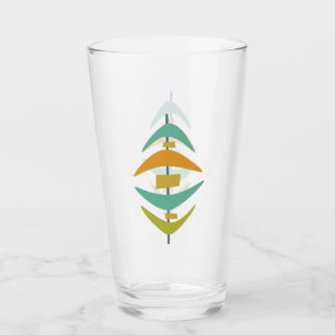 Funky Boomerang Mid Century Modern Glaskopp