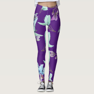 Funky Bougainvillea Plant Flowers Skriv ut legerin Leggings