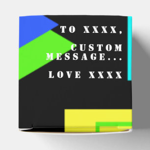 FUNKY BRIGHT RETRO 80S MODE SHAPES MÖNSTER GIFT PRESENTASKAR