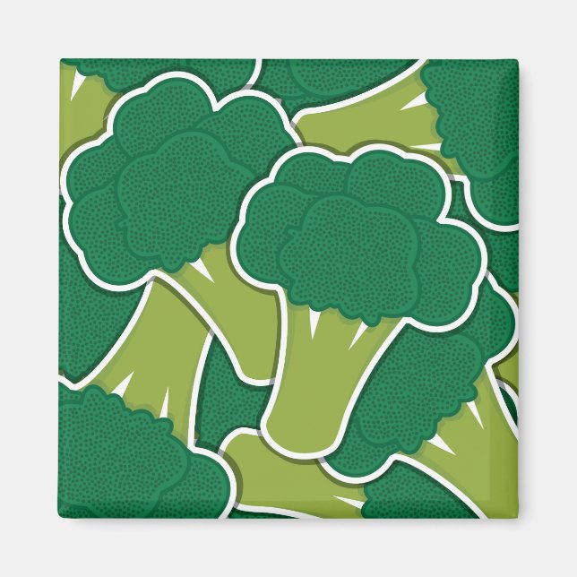 Funky broccoli magnet (Framsidan)