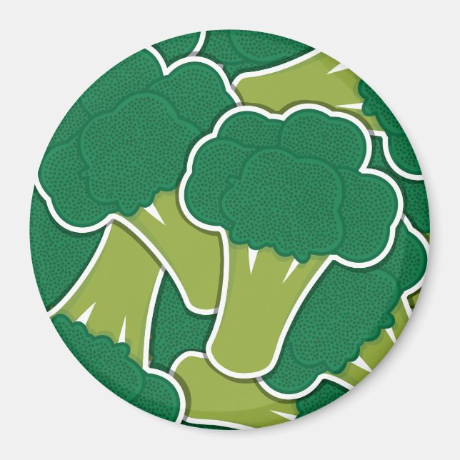 Funky broccoli magnet (Framsidan)