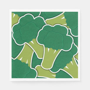 Funky broccoli pappersservett
