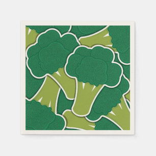 Funky broccoli pappersservett