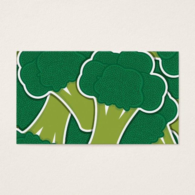 Funky broccoli visitkort (Framsidan)