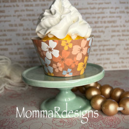 Funky Brunt blomkupakompress, party muffinsar