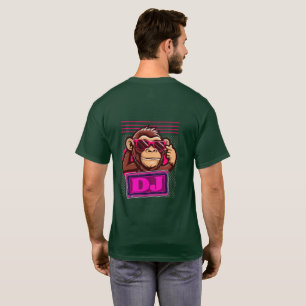 Funky Cartoon Monkey Grafisk T-Shirt