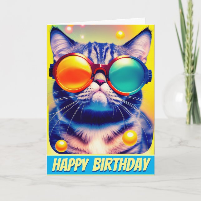 Funky Cats Psychedelic DMT Äventyr Kort (Framsida)